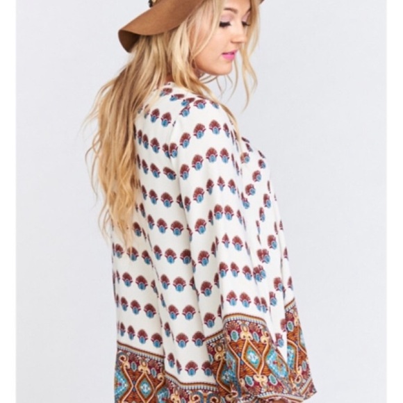 Show Me Your‎ MuMu Jamie Tunic in The Victorian Size Medium Bohemian Coastal EUC - Picture 5 of 14